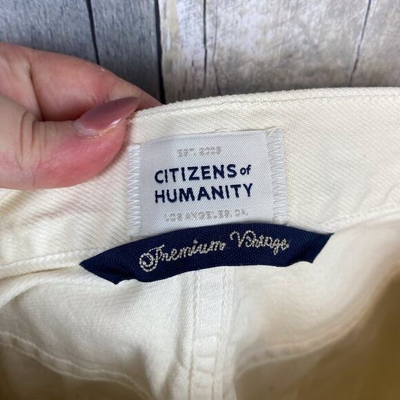 Citizens of Humanity Gaucho Vintage Wide Leg in Marzipan Cream Size 32. - Picture 9 of 16